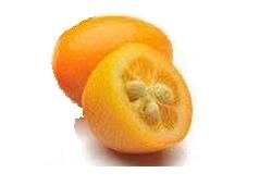 Petits kumquats oranges, fruit en K que l'on mange avec la peau